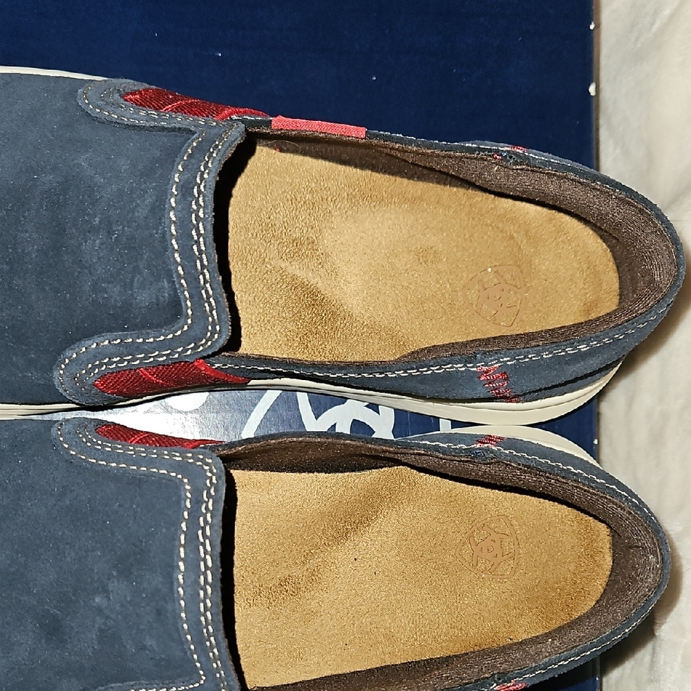 Ariat Red and Blue Casual Flats
